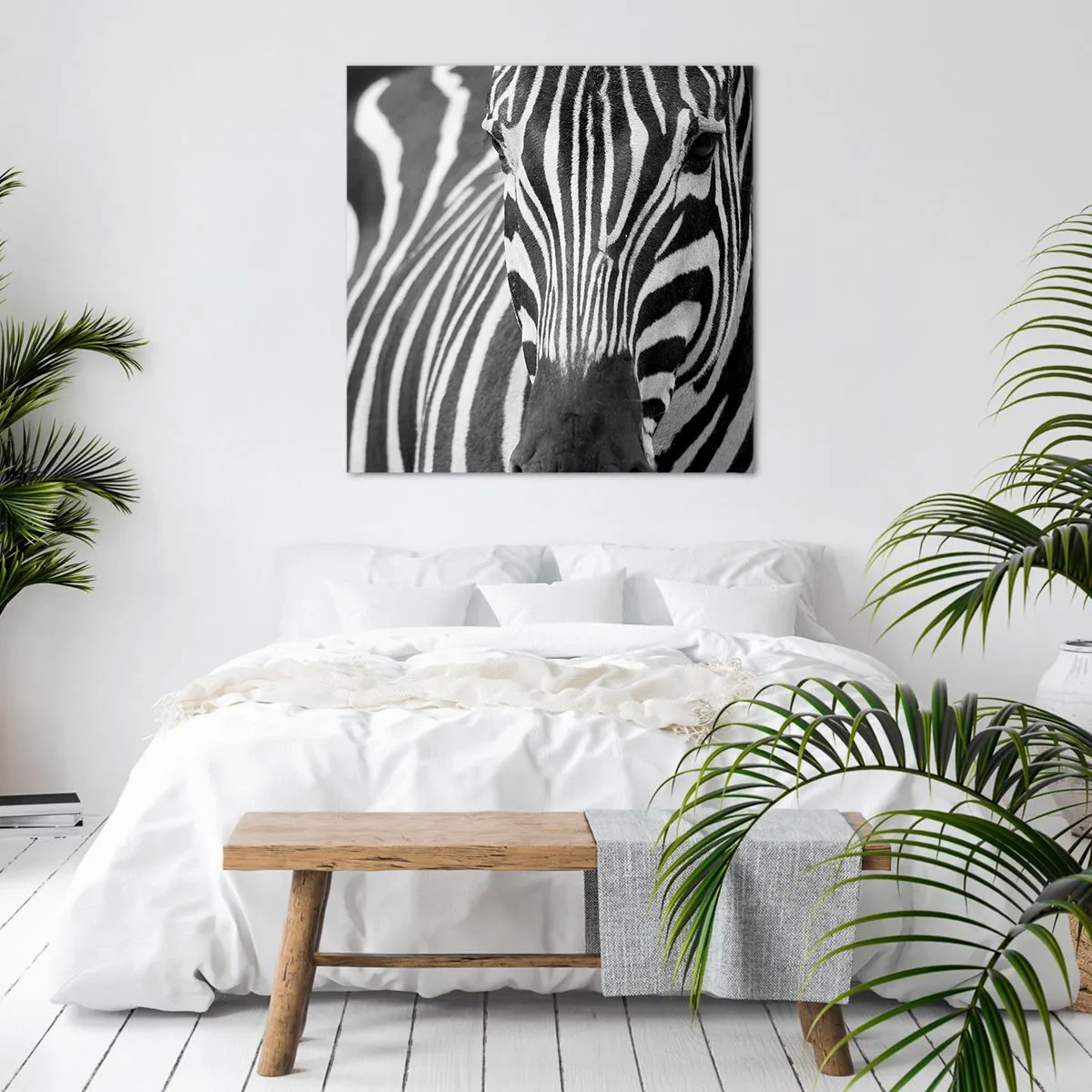 Vászonkép - A világ fekete-fehér - 70x70 cm