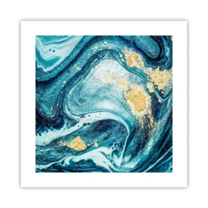 Poszter - Kék örvény - 40x40 cm