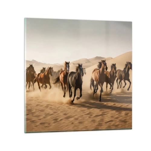 Üveg kép - Szabad, mint a szél - 40x40 cm