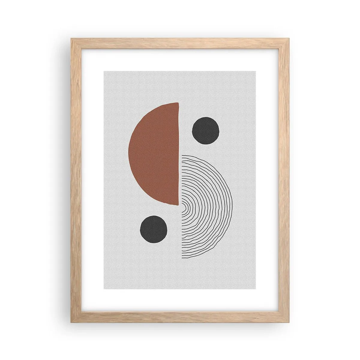 Poszter világos tölgy keretben - A kerék tökéletessége - 30x40 cm
