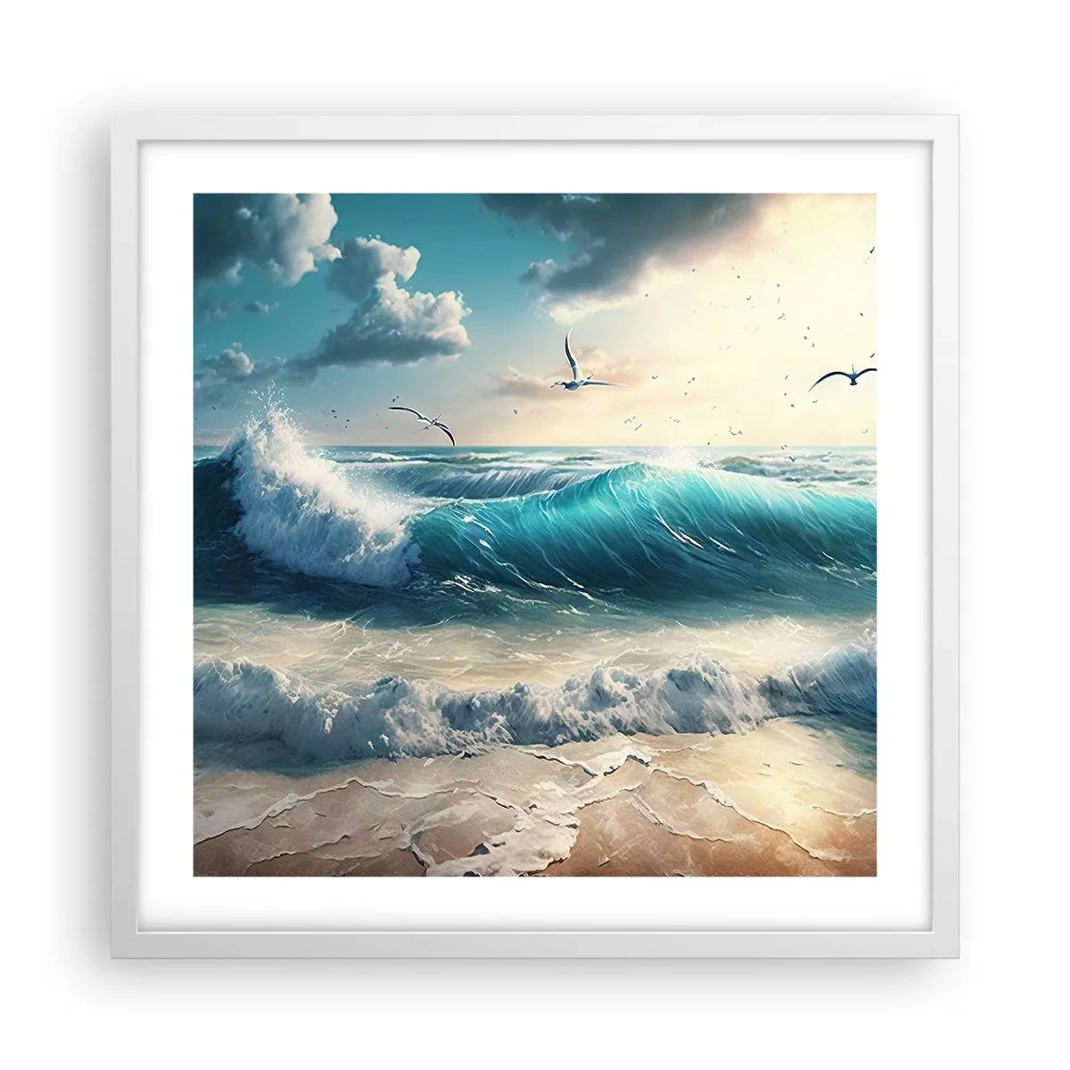 Poszter fekete keretben - Zaj csak neked - 50x50 cm