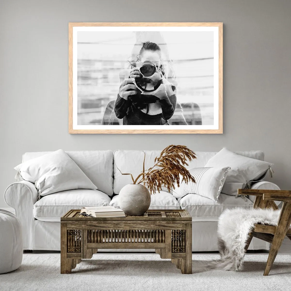 Poszter világos tölgy keretben - Alkotó meg ez eszköze - 100x70 cm