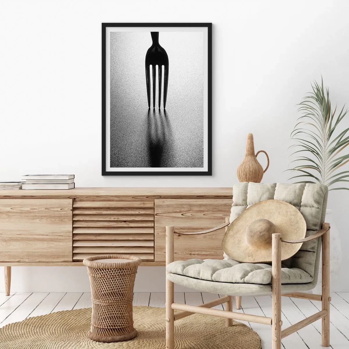 Poszter fehér keretben - Fény és árnyék - 61x91 cm