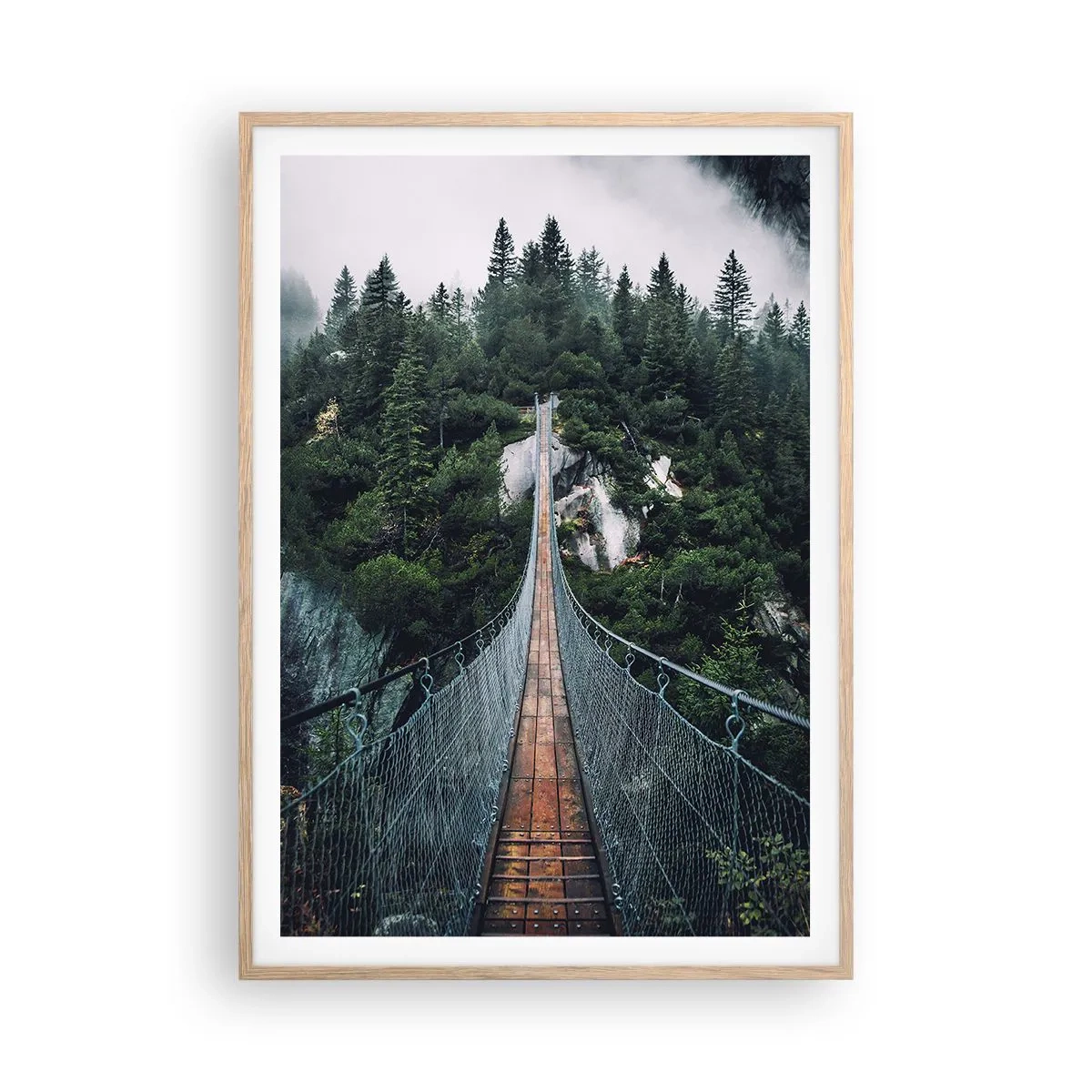 Poszter világos tölgy keretben - Csak a legjobbaknak - 70x100 cm