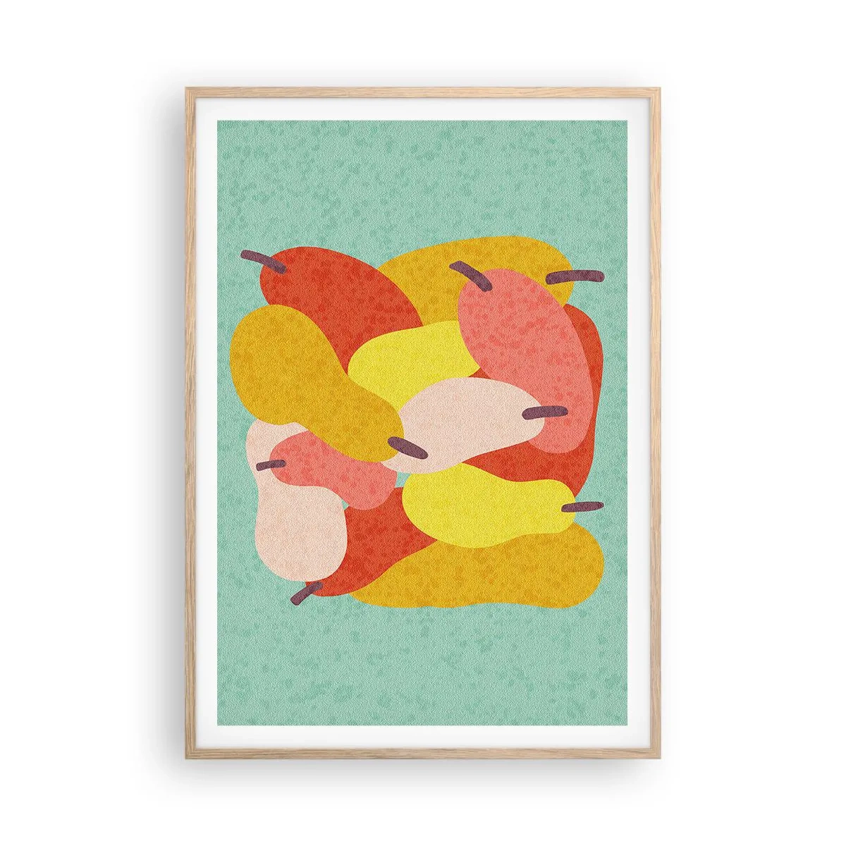 Poszter világos tölgy keretben - Ízlelgetni a nyári napot - 70x100 cm