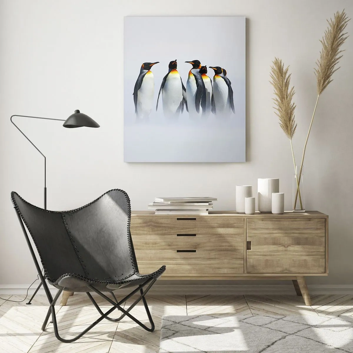 Üveg kép - Találkozás éjszakai ruhában - 50x70 cm