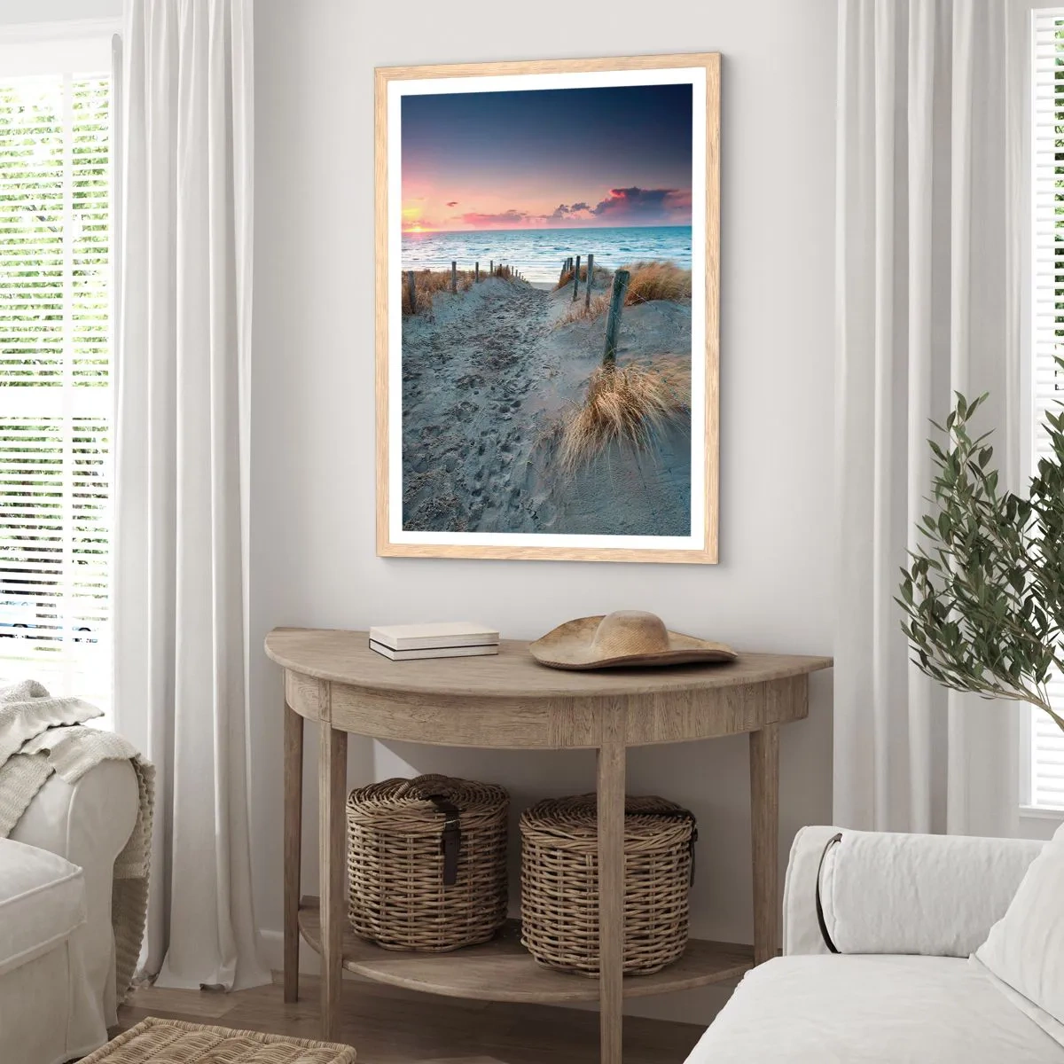 Poszter világos tölgy keretben - Kiöntöttél egy sugárzó szivárványos fényt... - 40x50 cm