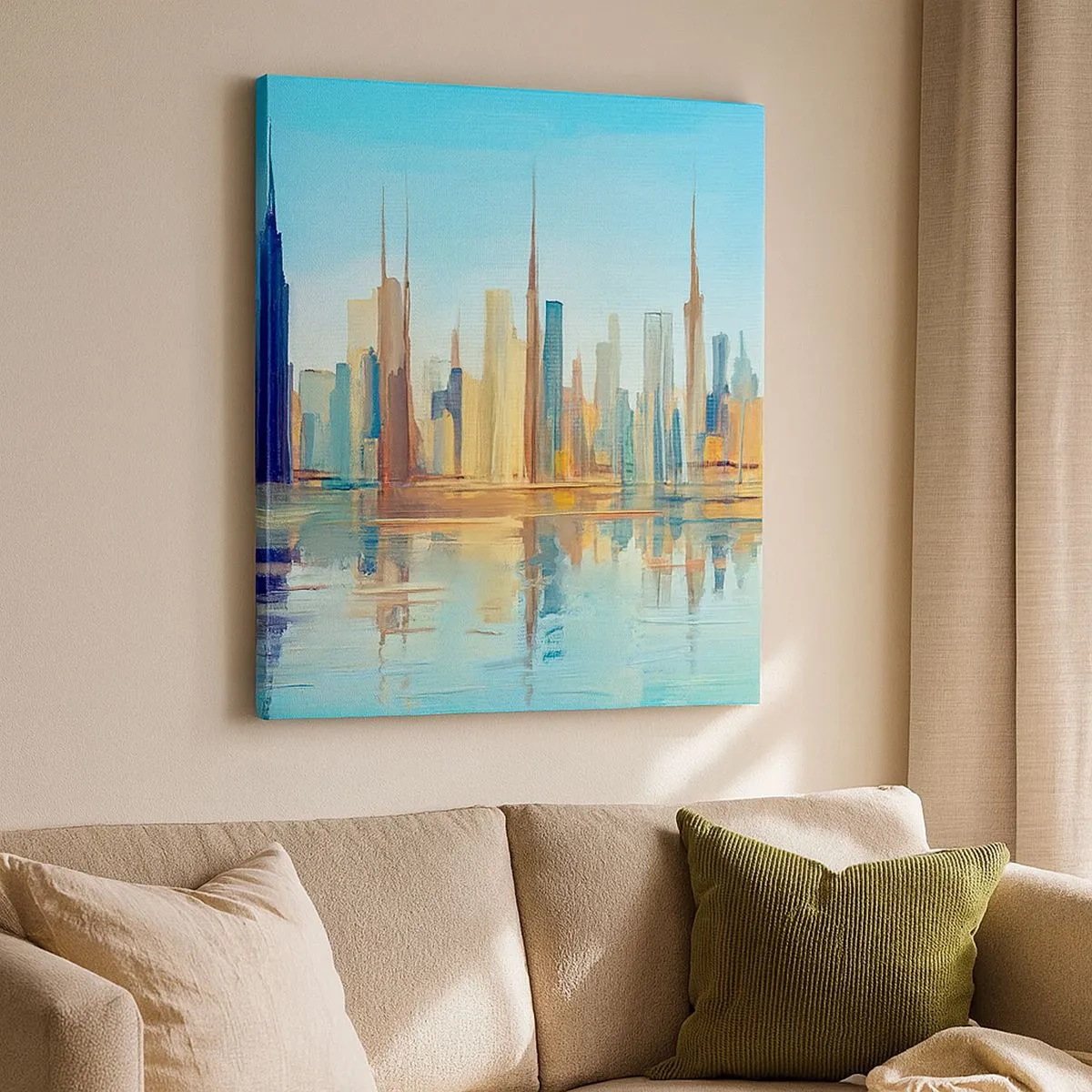 Vászonkép - Napfényes metropolisz - 30x30 cm