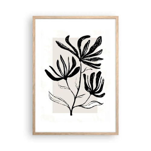 Poszter világos tölgy keretben - Vázlat egy herbáriumhoz - 50x70 cm