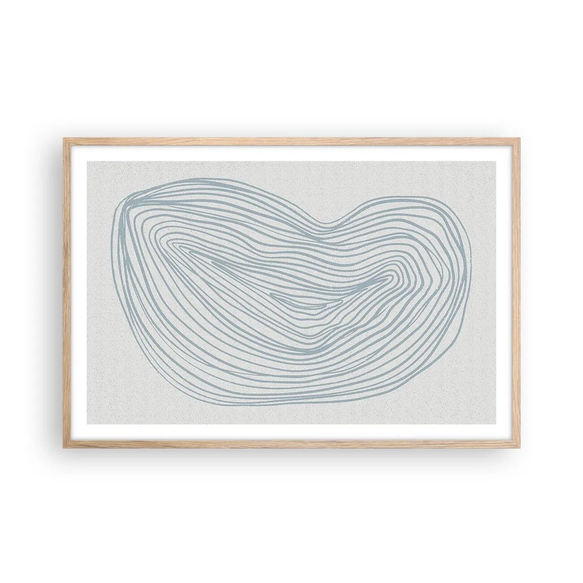 Poszter világos tölgy keretben - Egy csepp mosolya - 91x61 cm