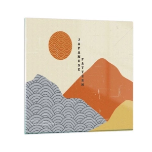 Üveg kép - A japán szellemben - 50x50 cm
