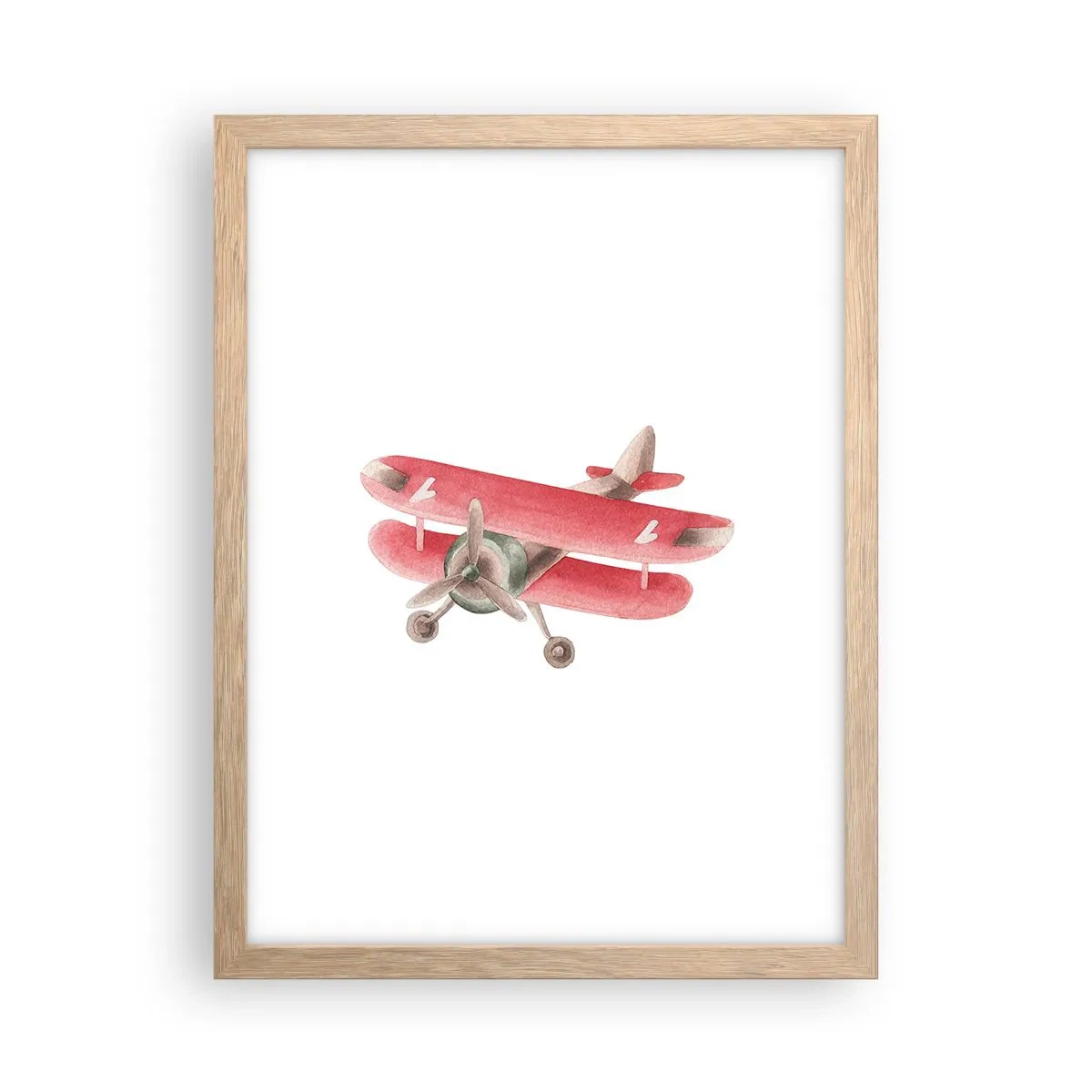 Poszter világos tölgy keretben - Készen áll a magasba repülni - 30x40 cm