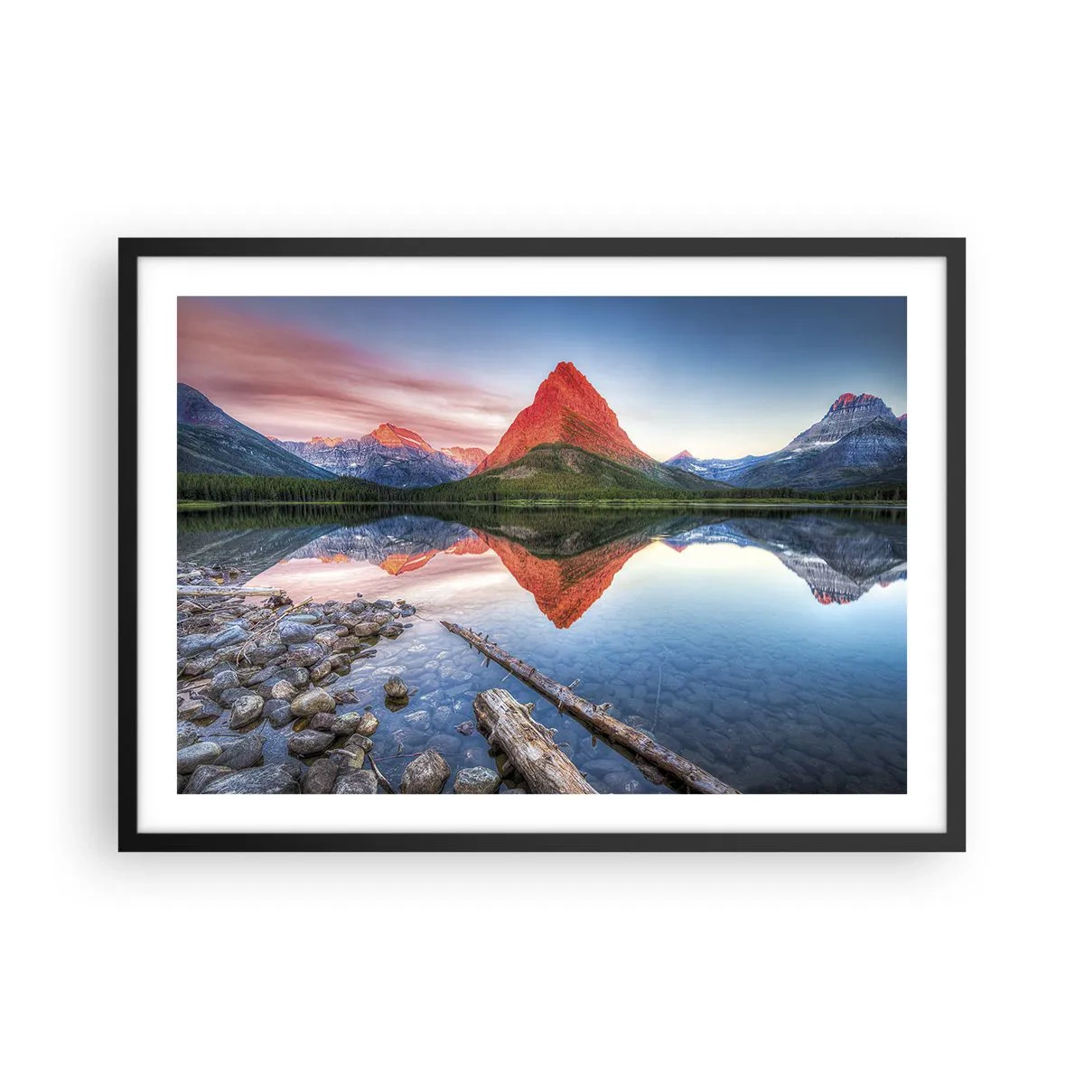 Poszter fehér keretben - Forróság és hideg - 70x50 cm