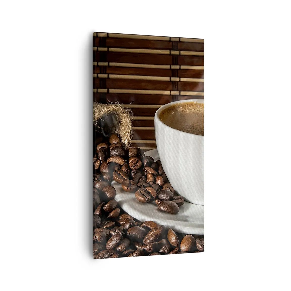 Vászonkép - A szén feketesége, a borostyán tisztasága - 55x100 cm