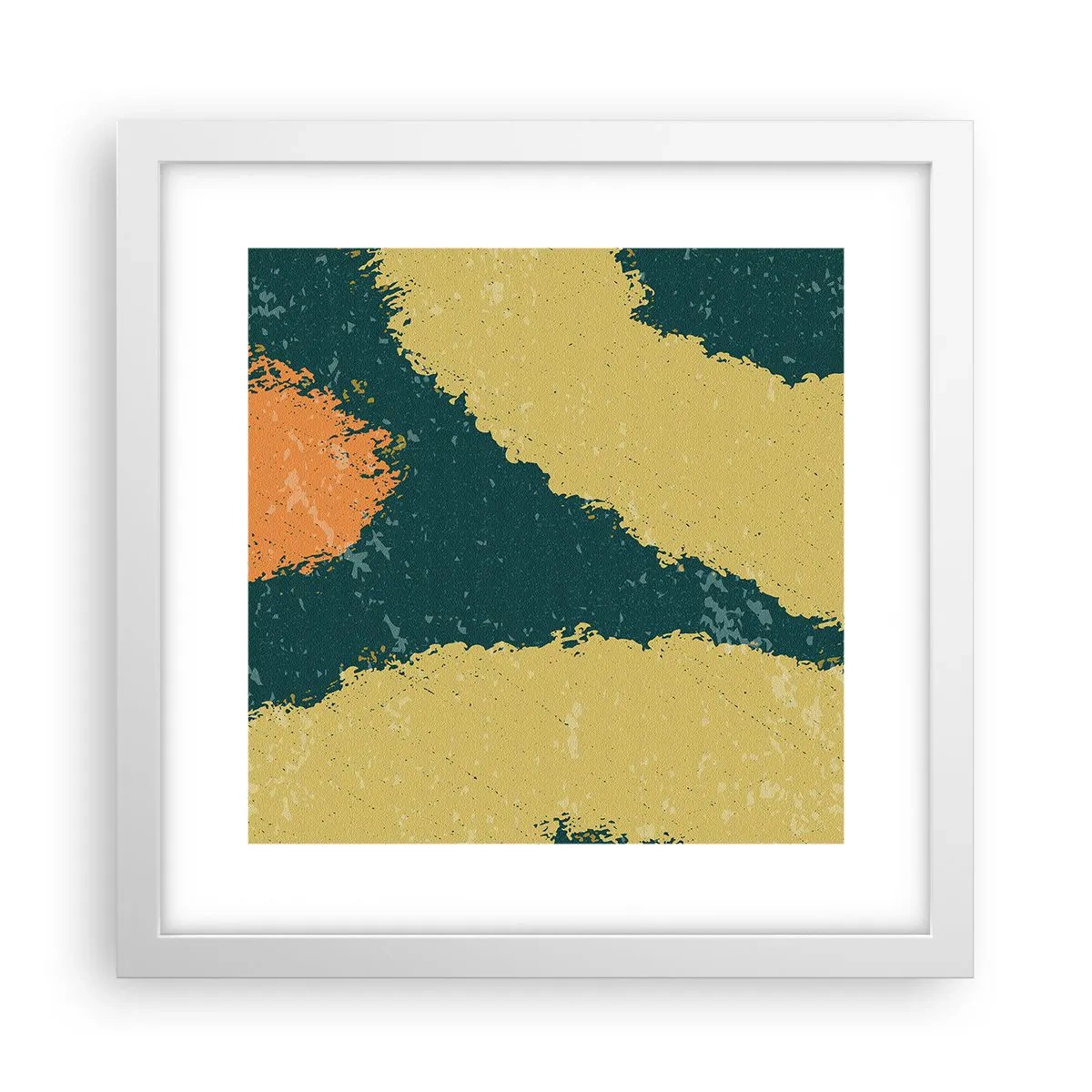 Poszter fekete keretben - Absztrakció - lassú mozgás - 30x30 cm