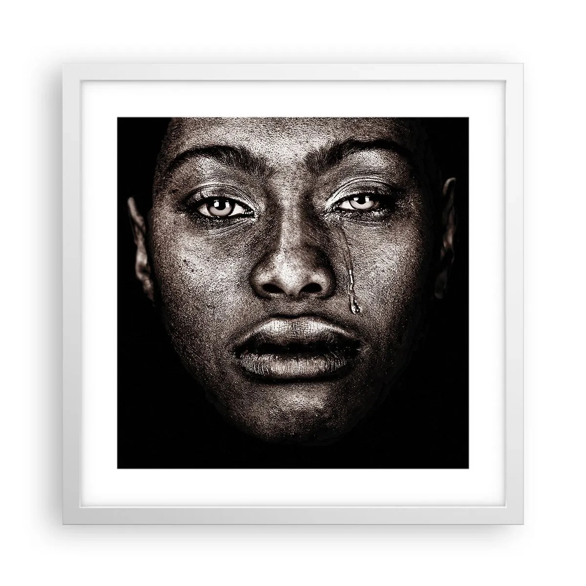 Poszter fekete keretben - Egy könnycsepp - 40x40 cm