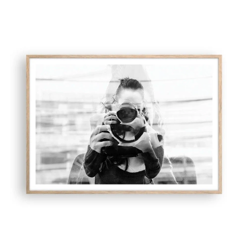 Poszter világos tölgy keretben - Alkotó meg ez eszköze - 100x70 cm