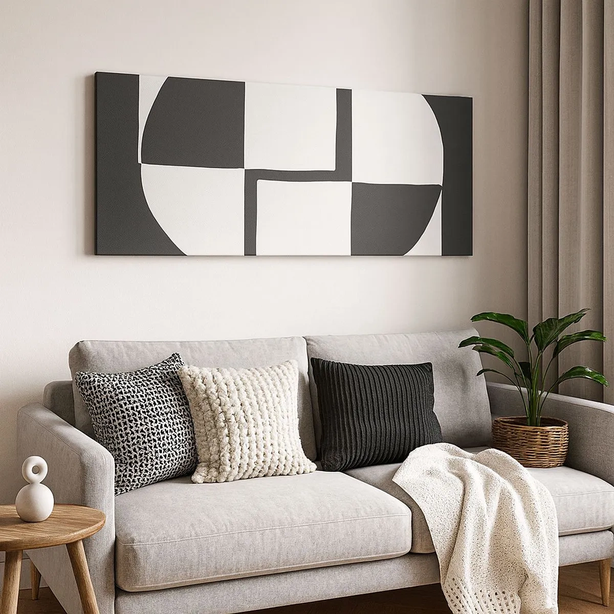 Vászonkép - Antitézis – szintézis - 100x40 cm