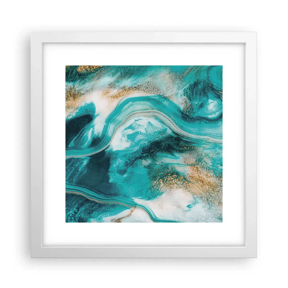 Poszter fekete keretben - Az arany folyó - 30x30 cm