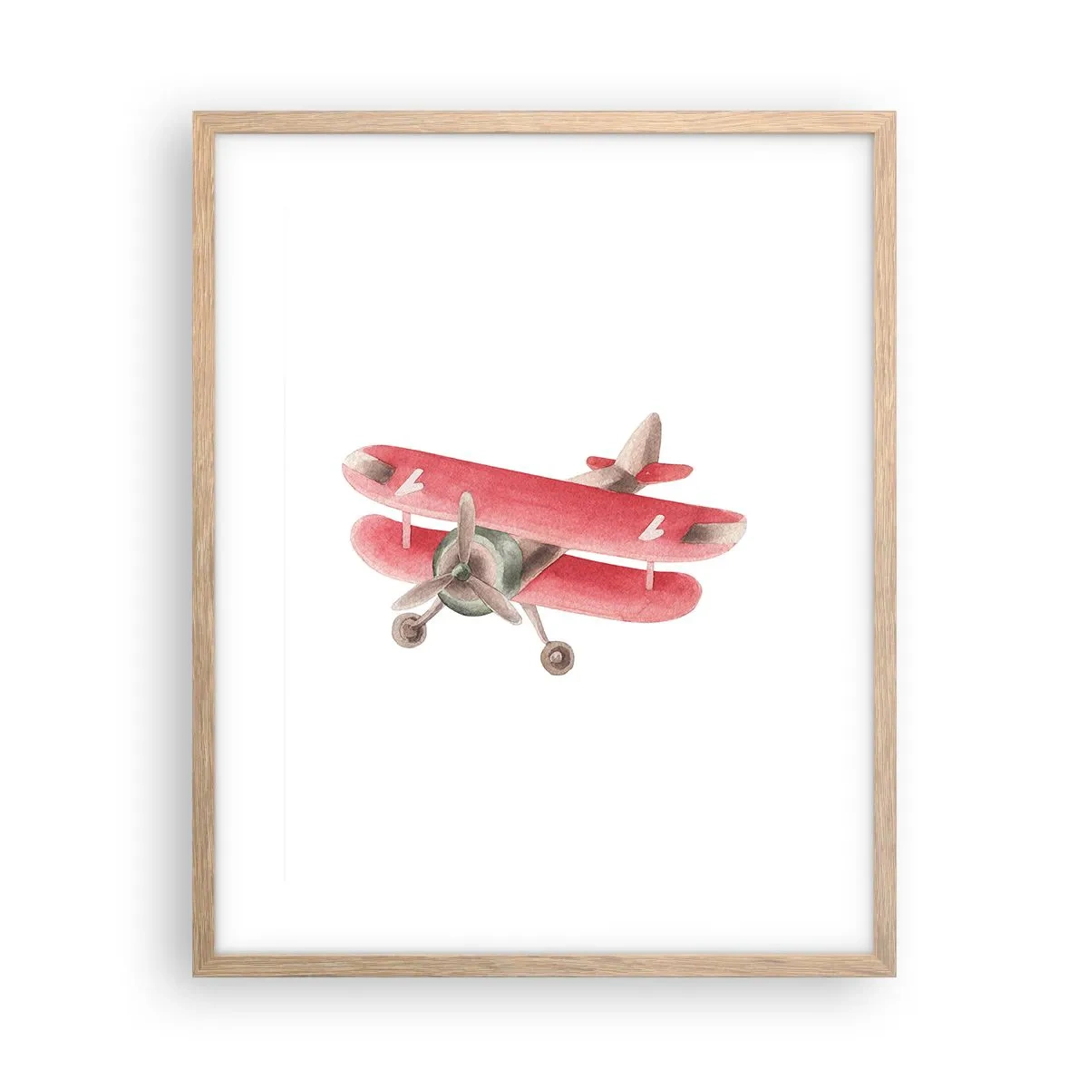 Poszter világos tölgy keretben - Készen áll a magasba repülni - 40x50 cm