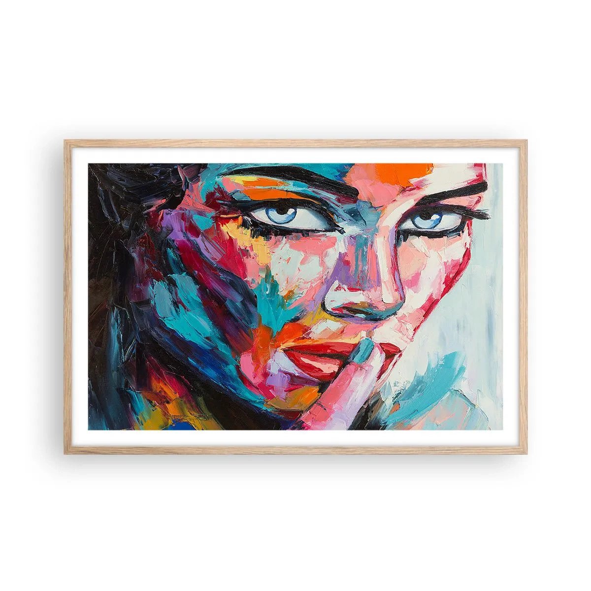 Poszter világos tölgy keretben - Az első titkunk - 91x61 cm