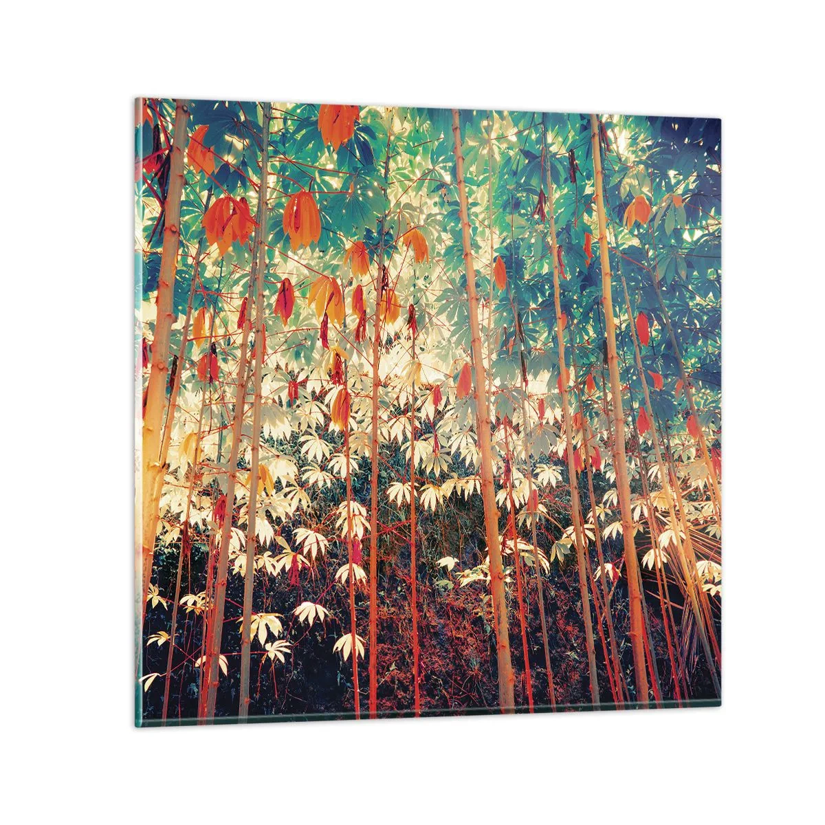 Üveg kép - A levelek titkos élete - 30x30 cm