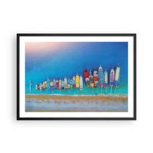 Poszter fehér keretben - Madártávlatból - 70x50 cm