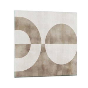 Üveg kép - Hasonlóságok és különbségek - 70x70 cm