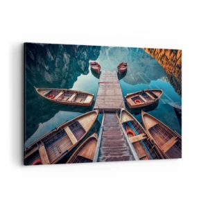 Vászonkép - A kikötőben várok - 120x80 cm