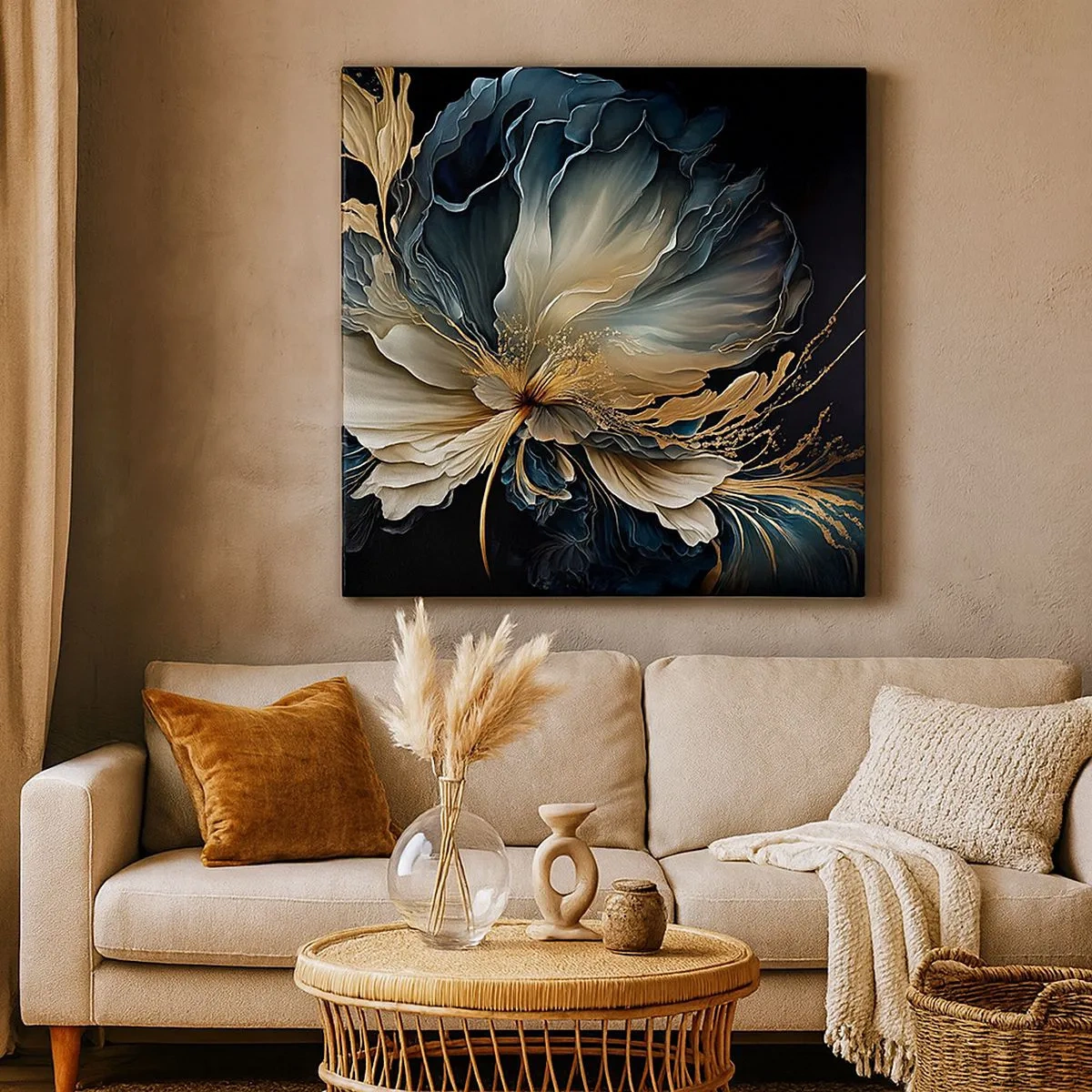 Vászonkép - Mesebeli páfrányvirág - 30x30 cm