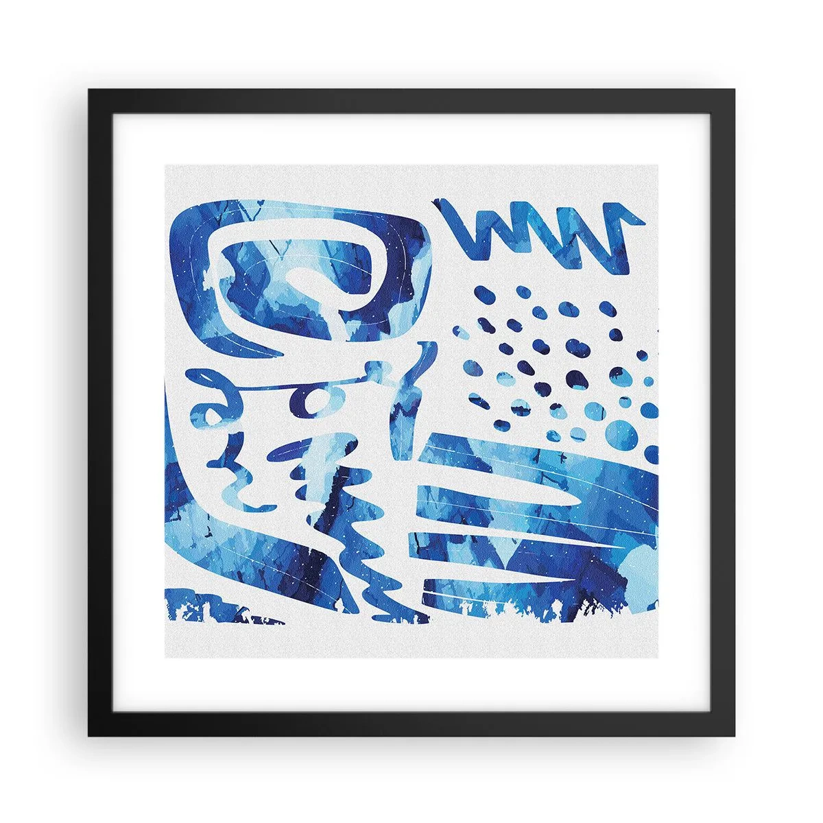 Poszter fehér keretben - Vissza a gyökerekhez - 40x40 cm