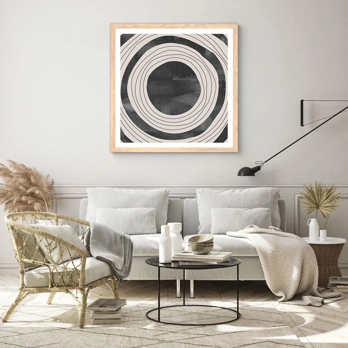 Poszter világos tölgy keretben - A legmélyén - 60x60 cm