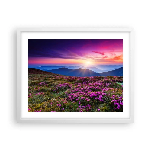 Poszter fekete keretben - A gyógynövények friss fürtjei illatoztak a mezőkről - 50x40 cm