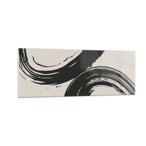 Üveg kép - Söprő és körkörös - 140x50 cm