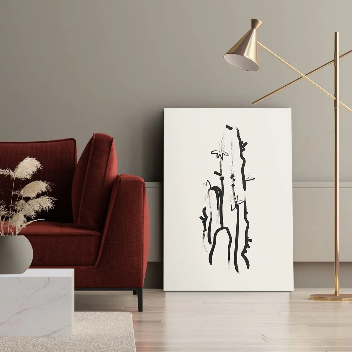 Vászonkép - Virágzó gyógynövény - 50x70 cm