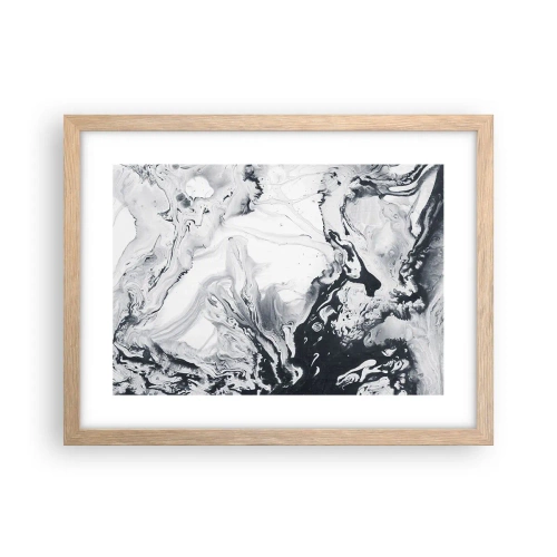 Poszter világos tölgy keretben - A Föld belseje - 40x30 cm