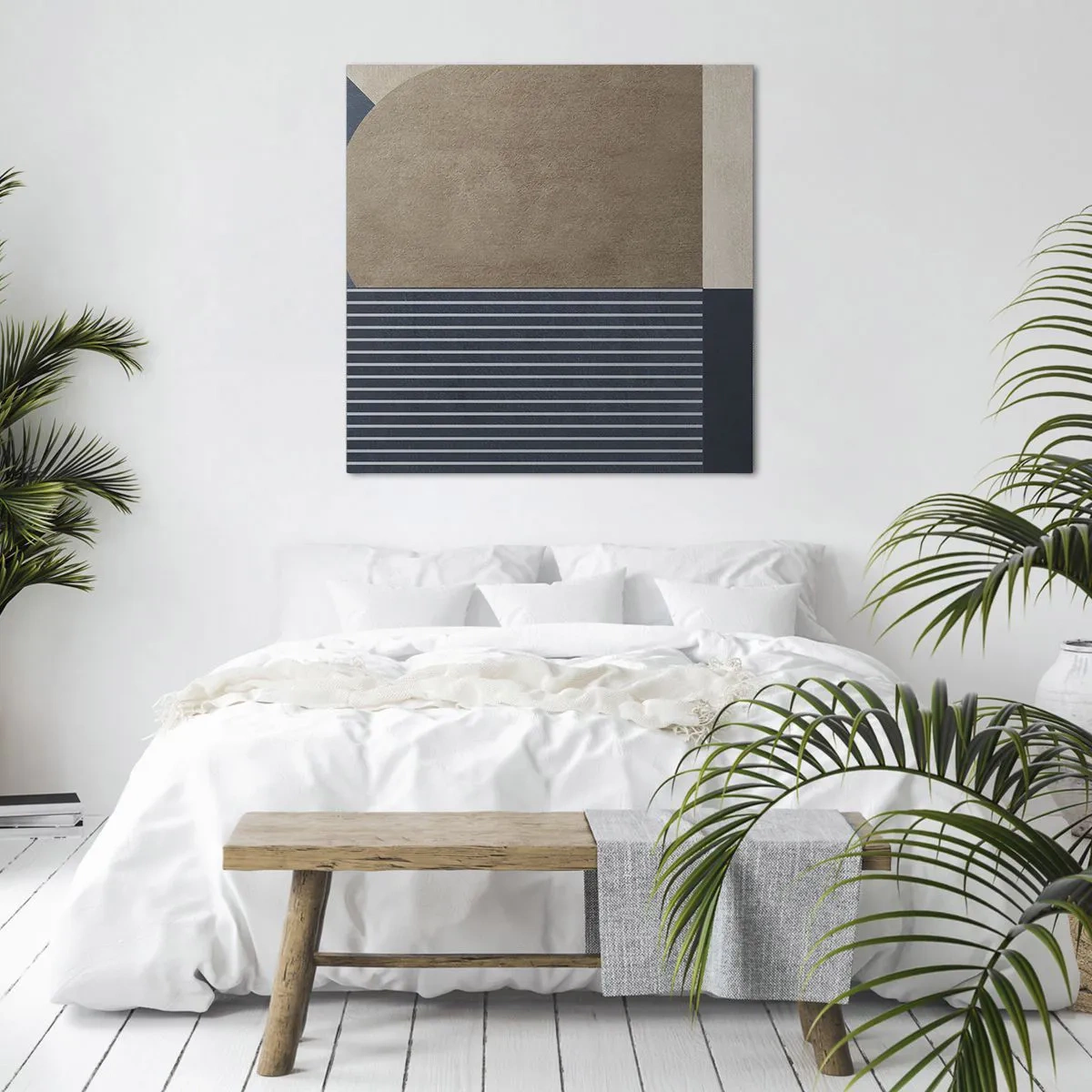 Vászonkép - Az egyszerűség és a kerekség kompozíciója - 70x70 cm