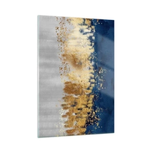 Üveg kép - Modern kompozíció csillogással - 50x70 cm