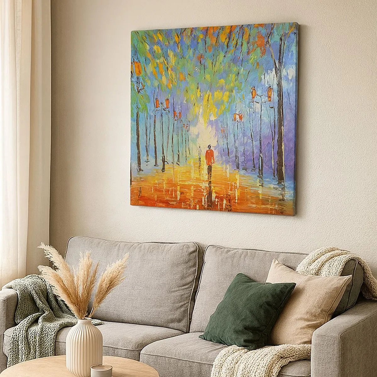 Vászonkép - Eső éjszakai dala - 30x30 cm