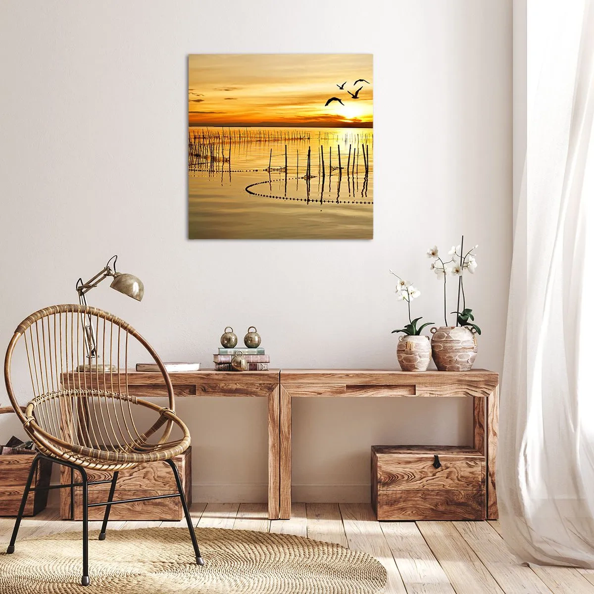 Vászonkép - A halászaton - 50x50 cm