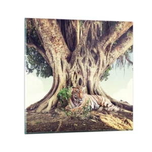 Üveg kép - Kilátás a Genezis könyvéből - 40x40 cm