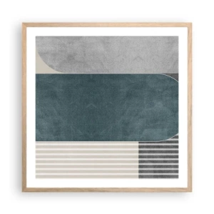 Poszter világos tölgy keretben - Vízszintes kompozíció - 60x60 cm