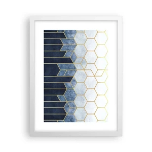 Poszter fekete keretben - Kompozíció szinkópa ritmusban - 30x40 cm