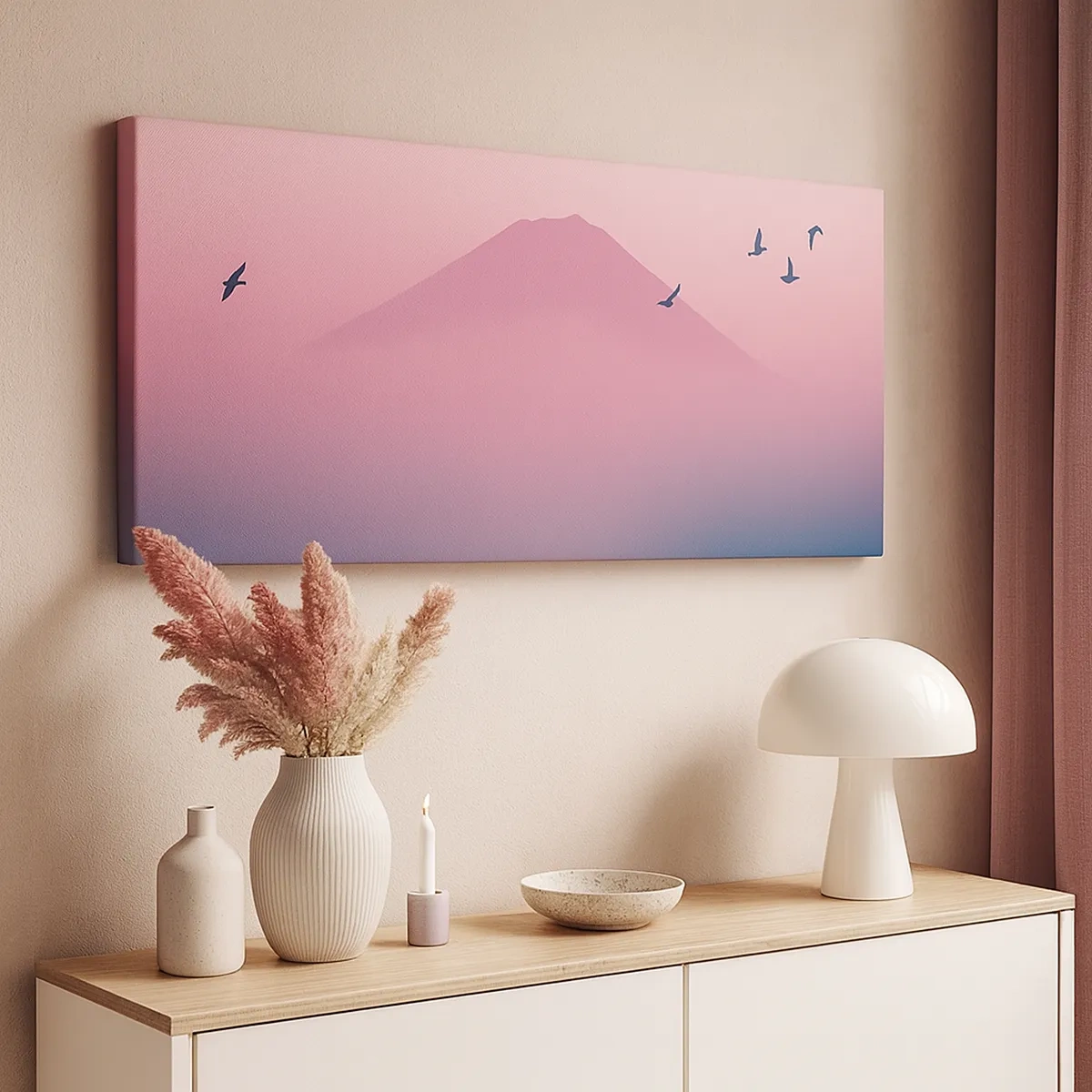 Vászonkép - Vándorok a felhők felett - 30x30 cm