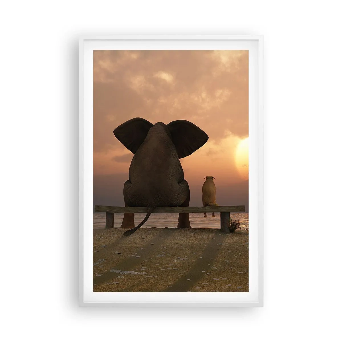 Poszter fekete keretben - Jó együtt hallgatni - 61x91 cm