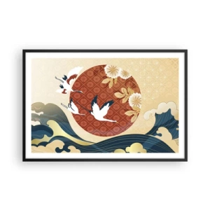 Poszter fehér keretben - Japán mese - 91x61 cm
