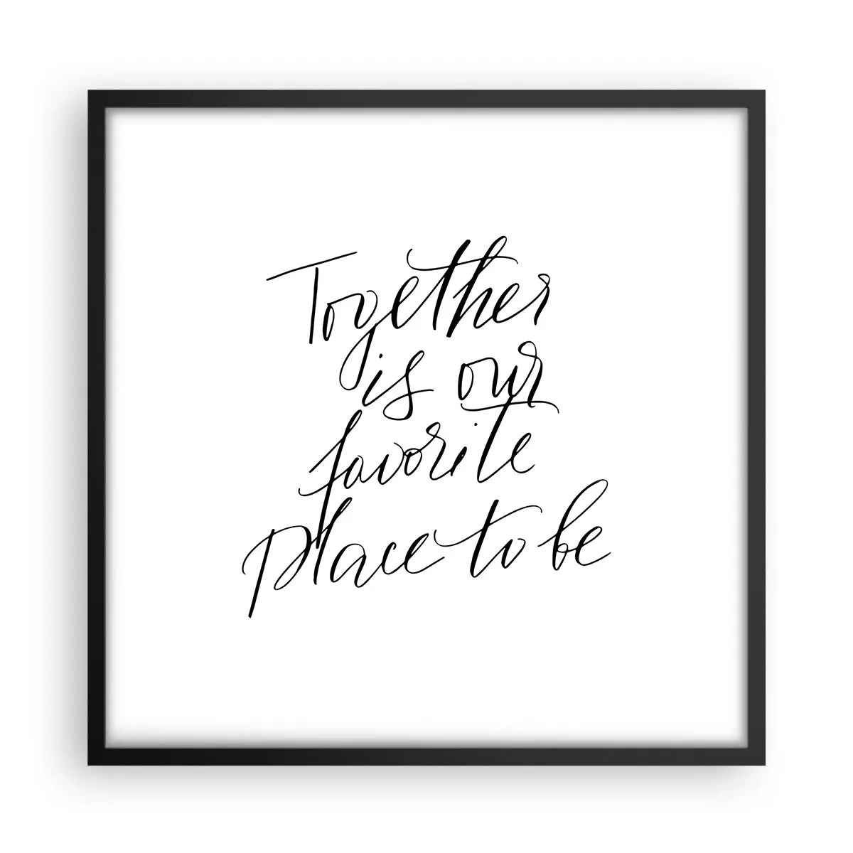 Poszter fehér keretben - Te is érzed? - 50x50 cm