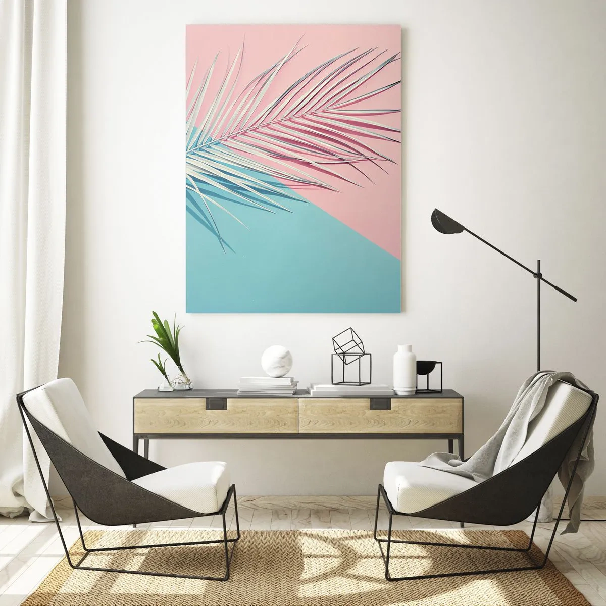 Üveg kép - Trópusi impresszió - 50x70 cm