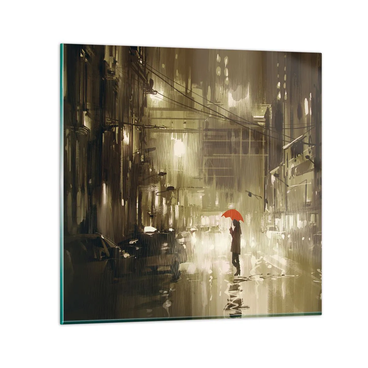 Üveg kép - Egyedül, de nem magányosan - 70x70 cm