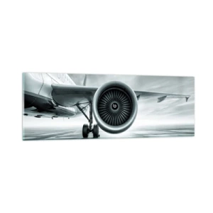 Üveg kép - Van erő! - 90x30 cm